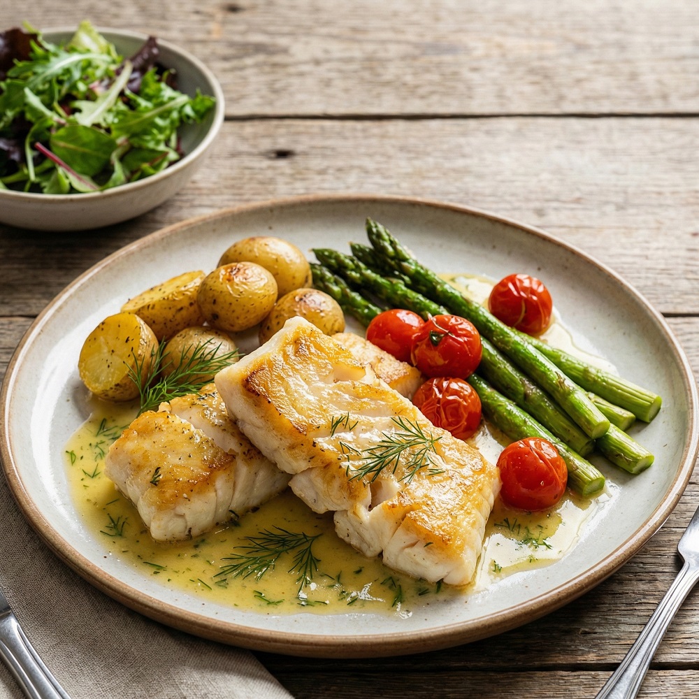 Polędwice z dorsza atlantyckiego białego - obiad